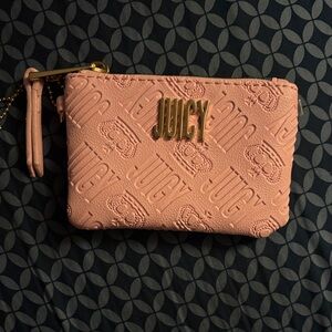 Juicy Couture Pink Embossed Coin Purse